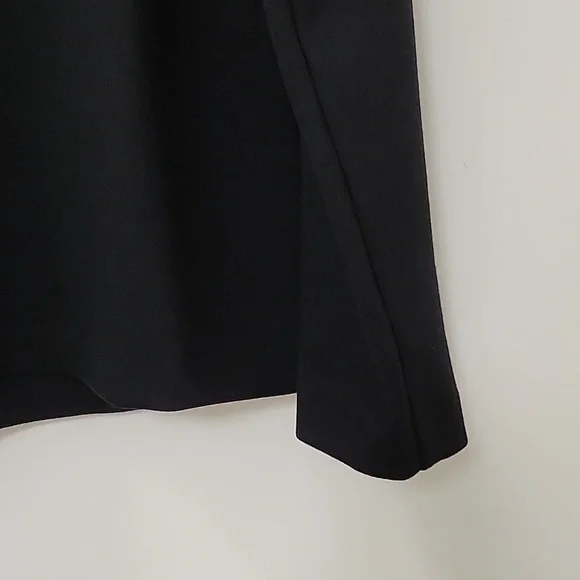 Eileen Fisher preppy Black Drape Open Blazer Office Siren size Small - Picture 13 of 17